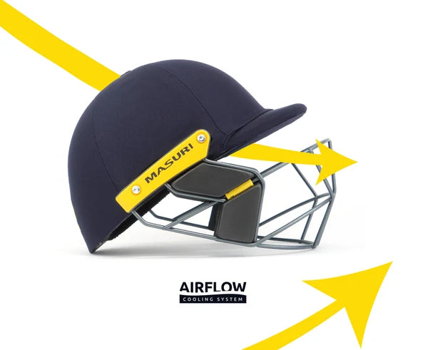 Masuri T Line  Steel Junior Cricket Helmet (Prefitted Stemguard)