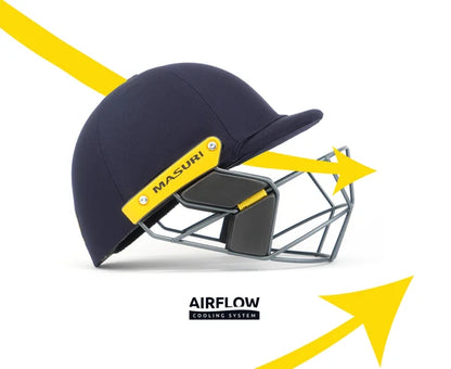 Masuri T Line  Steel Junior Cricket Helmet (Prefitted Stemguard)