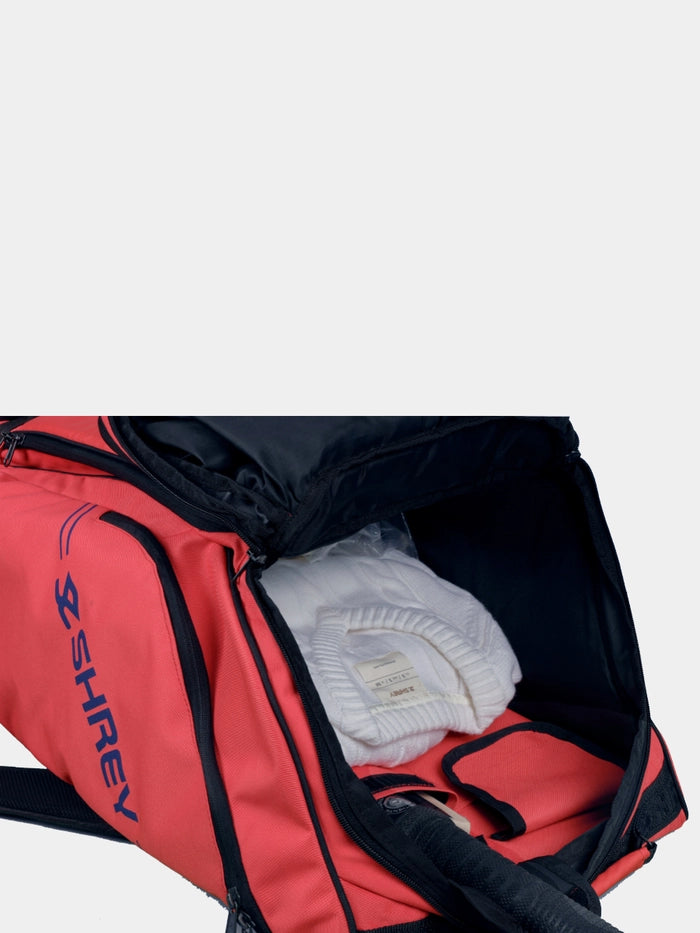 Shrey Legacy Duffle Wheelie 80 Cricket Bag - Red