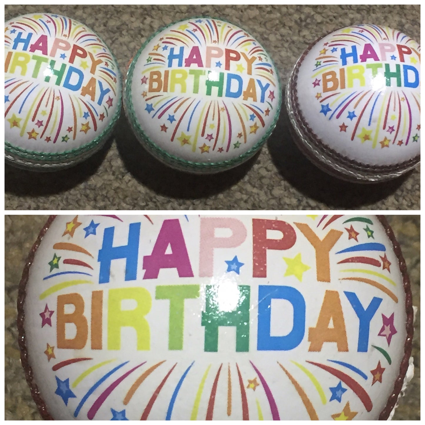 Uzi Sports Event Ball - Happy Birthday