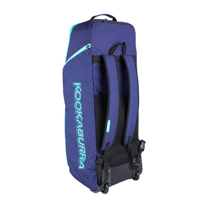 Kookaburra WD4000 Wheelie Duffle Bag 2024 (Blue-Aqua)