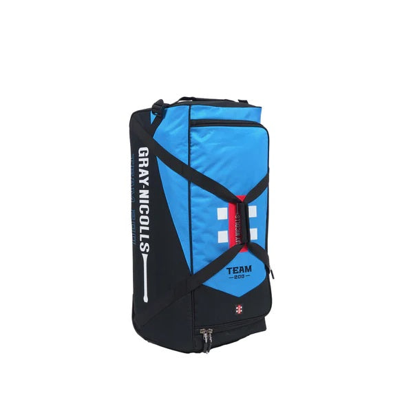 Gray-Nicolls Team 200 Wheelie Holdall - Black-Cyan