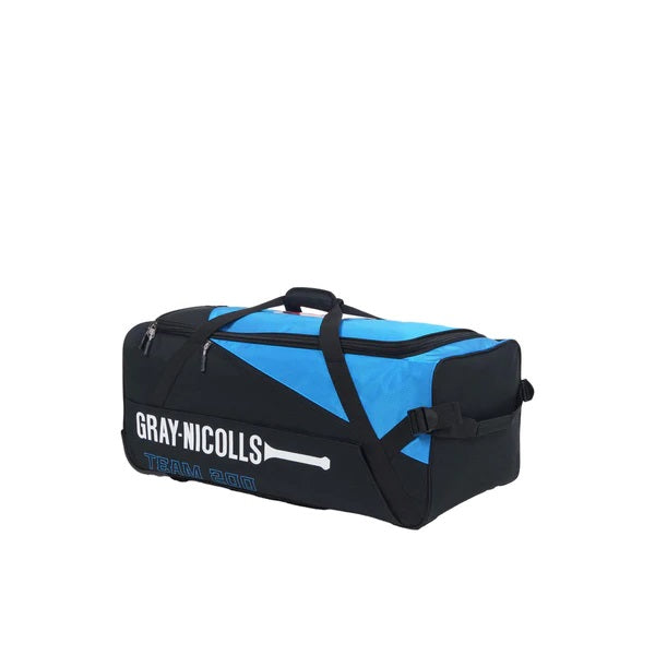 Gray-Nicolls Team 200 Wheelie Holdall - Black-Cyan