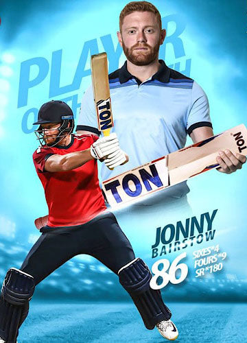 TON “Jonny Bairstow" Player Edition English Willow Cricket Bat 2023