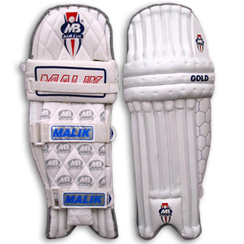 MB Malik Gold Batting Pads