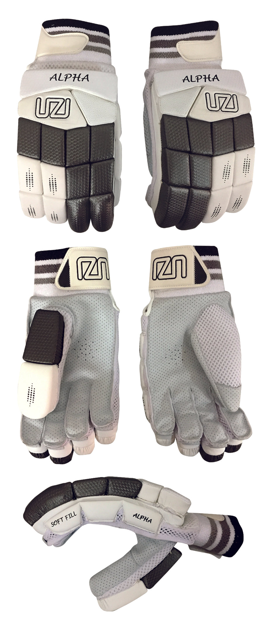 UZI Alpha Junior Batting Gloves 2023