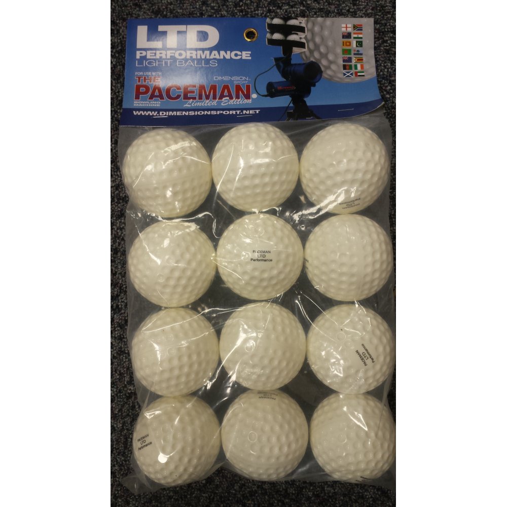 Paceman Bowling Machine Pack of 12 Balls- LE